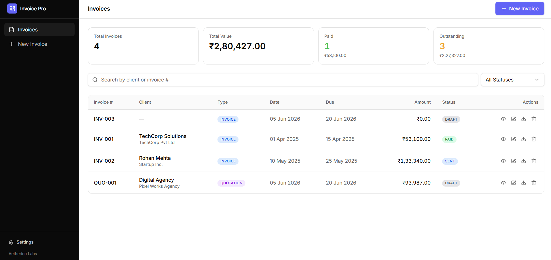 Invoice Generator Pro