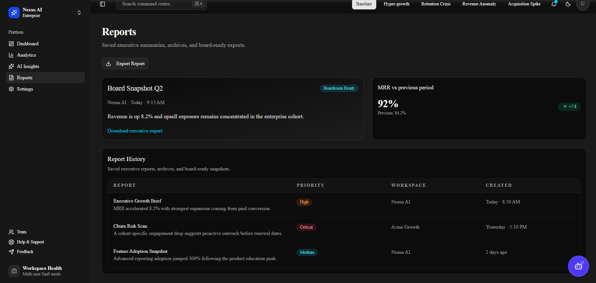 Nexus AI Ops Detail View 2